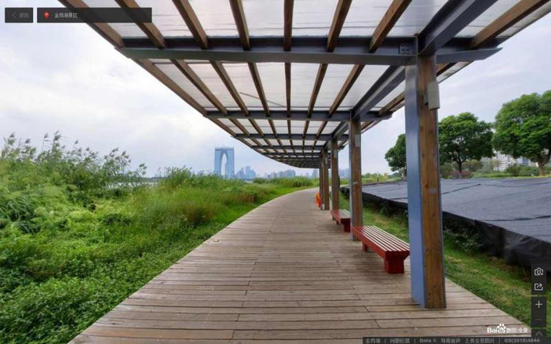 江苏省苏州市金鸡湖景区木廊架5726 帖子ID:2243-木图网-木结构之家 www.woodpic.cn