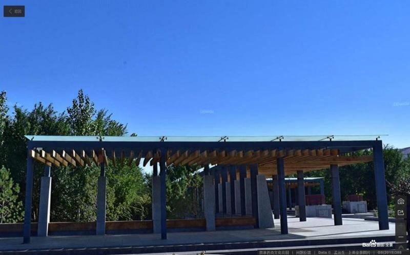 内蒙古二连浩特市奥林匹克文化公园钢木廊架5749 帖子ID:2248-木图网-木结构之家 www.woodpic.cn
