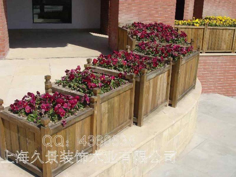 防腐木花箱欣赏二一8127 帖子ID:2433-木图网-木结构之家 www.woodpic.cn