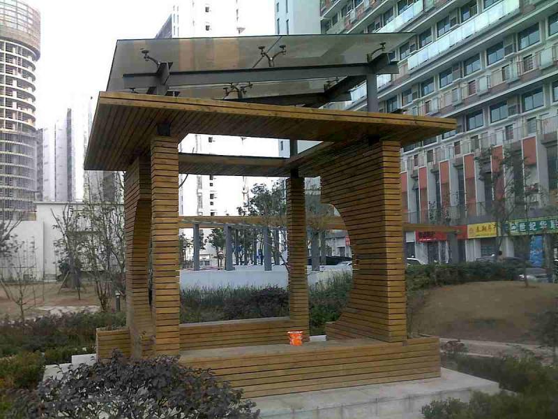 上海某公园顶部超级复杂的户外景观亭1744 帖子ID:2965-木图网-木结构之家 www.woodpic.cn