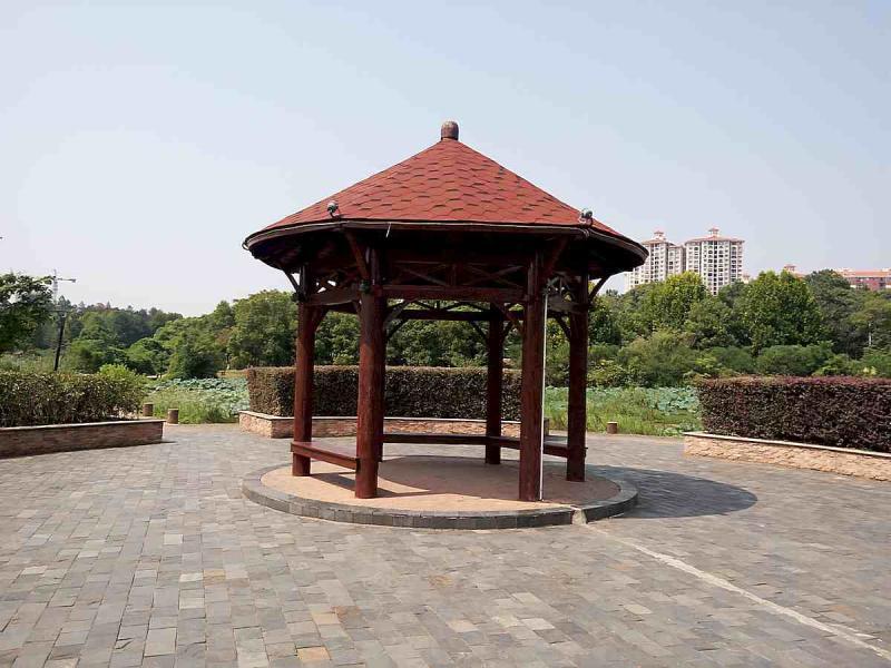 江西国家湿地公园防腐木圆亭1686 帖子ID:2970-木图网-木结构之家 www.woodpic.cn