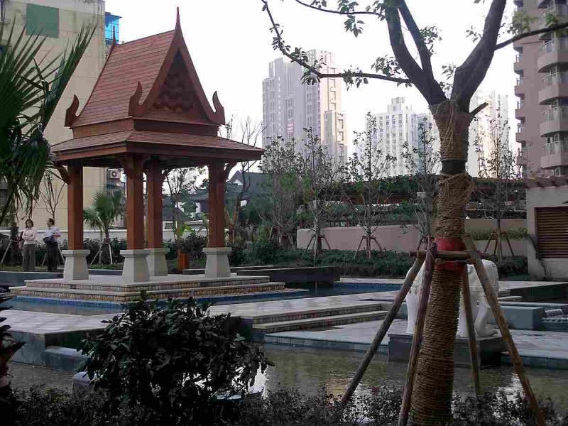 上海陆家嘴高档小区泰式凉亭121 帖子ID:2971-木图网-木结构之家 www.woodpic.cn