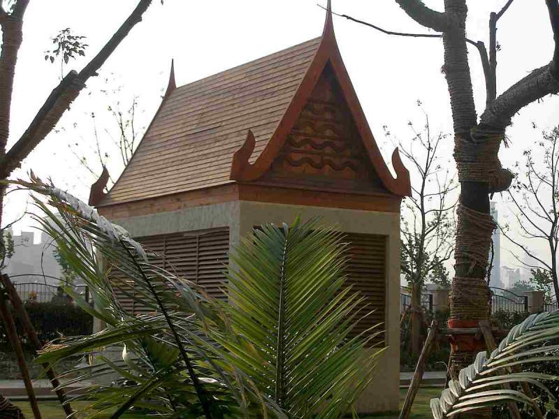 上海陆家嘴高档小区泰式凉亭2012 帖子ID:2971-木图网-木结构之家 www.woodpic.cn