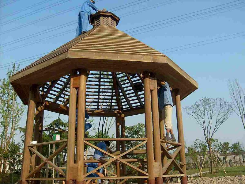 上海某别墅硬木景观亭8113 帖子ID:2973-木图网-木结构之家 www.woodpic.cn