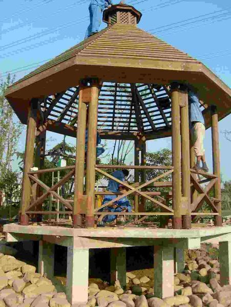 上海某别墅硬木景观亭5078 帖子ID:2973-木图网-木结构之家 www.woodpic.cn