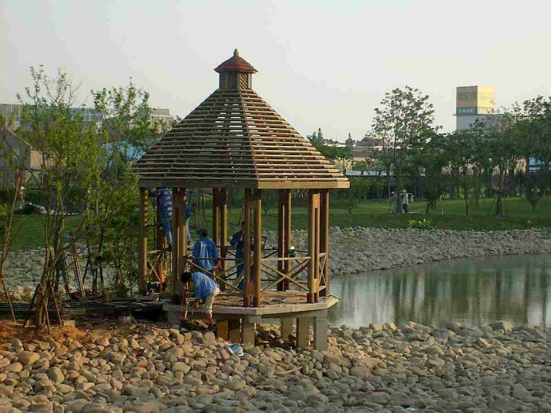 上海某别墅硬木景观亭9190 帖子ID:2973-木图网-木结构之家 www.woodpic.cn