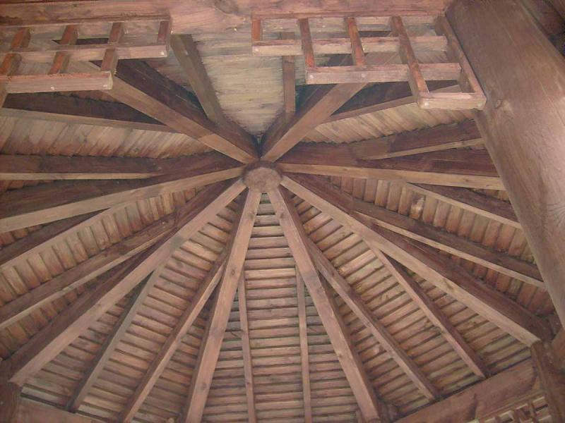 上海防腐木六角凉亭933 帖子ID:2974-木图网-木结构之家 www.woodpic.cn