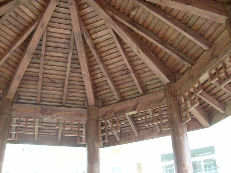 上海防腐木六角凉亭3839 帖子ID:2974-木图网-木结构之家 www.woodpic.cn
