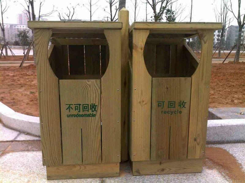 防腐木垃圾桶欣赏三8056 帖子ID:2879-木图网-木结构之家 www.woodpic.cn