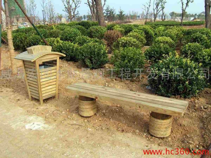 防腐木垃圾桶欣赏三7198 帖子ID:2879-木图网-木结构之家 www.woodpic.cn
