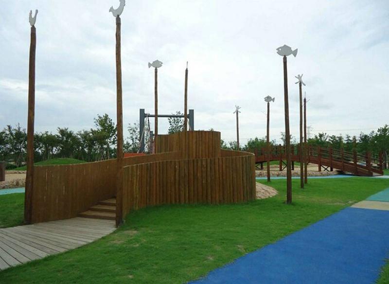 防腐木儿童游具欣赏一2914 帖子ID:2887-木图网-木结构之家 www.woodpic.cn