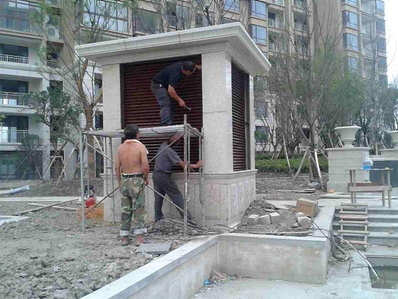 户外木百叶施工安装组图3132 帖子ID:3000-木图网-木结构之家 www.woodpic.cn