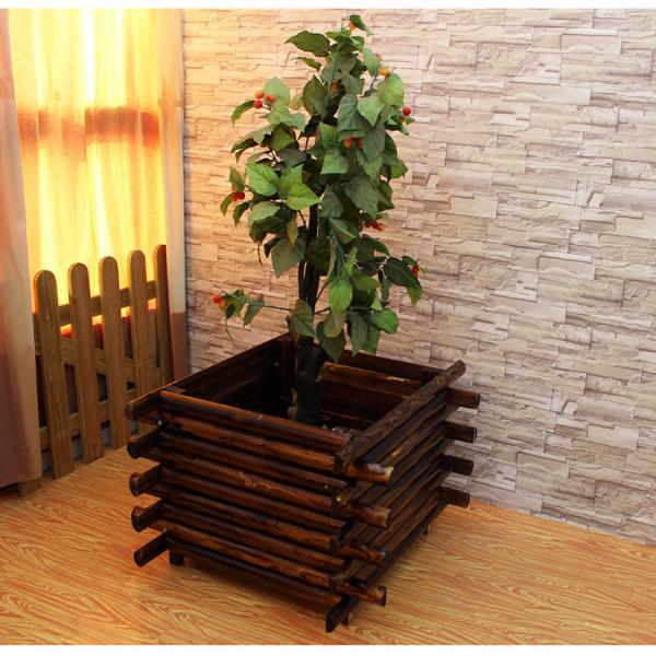 防腐木半圆木花箱3640 帖子ID:932-木图网-木结构之家 www.woodpic.cn