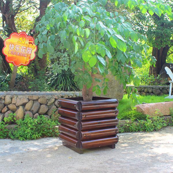 防腐木半圆木花箱678 帖子ID:932-木图网-木结构之家 www.woodpic.cn