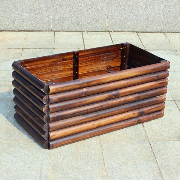 防腐木半圆木花箱2722 帖子ID:932-木图网-木结构之家 www.woodpic.cn
