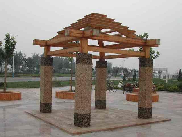 户外混木漏光凉亭8728 帖子ID:997-木图网-木结构之家 www.woodpic.cn