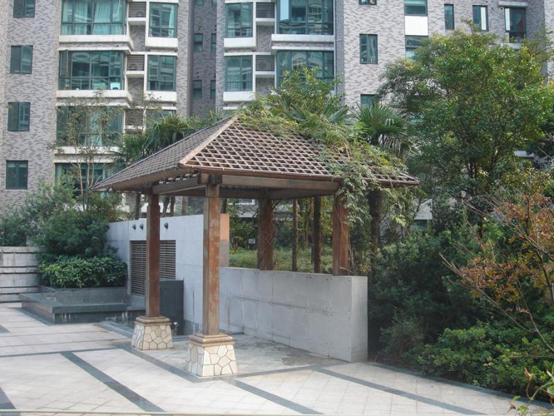 户外混木漏光凉亭8596 帖子ID:997-木图网-木结构之家 www.woodpic.cn