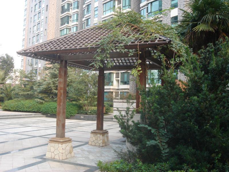 户外混木漏光凉亭823 帖子ID:997-木图网-木结构之家 www.woodpic.cn