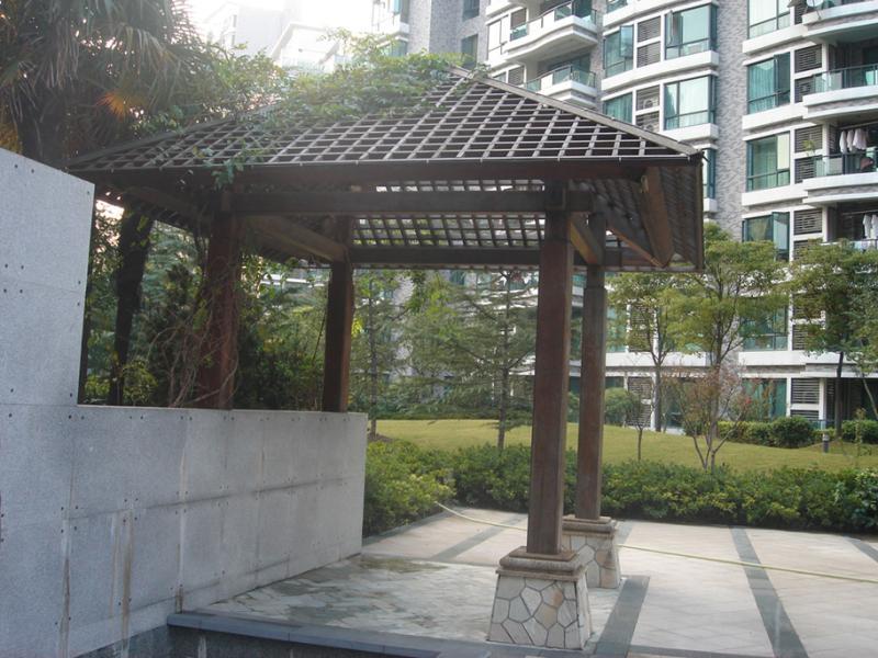 户外混木漏光凉亭7152 帖子ID:997-木图网-木结构之家 www.woodpic.cn
