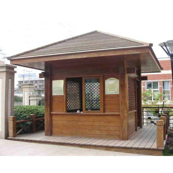 防腐木尖顶保安亭6611 帖子ID:991-木图网-木结构之家 www.woodpic.cn