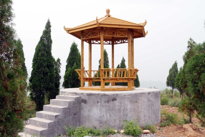 美人靠防腐木六角凉亭2106 帖子ID:1008-木图网-木结构之家 www.woodpic.cn