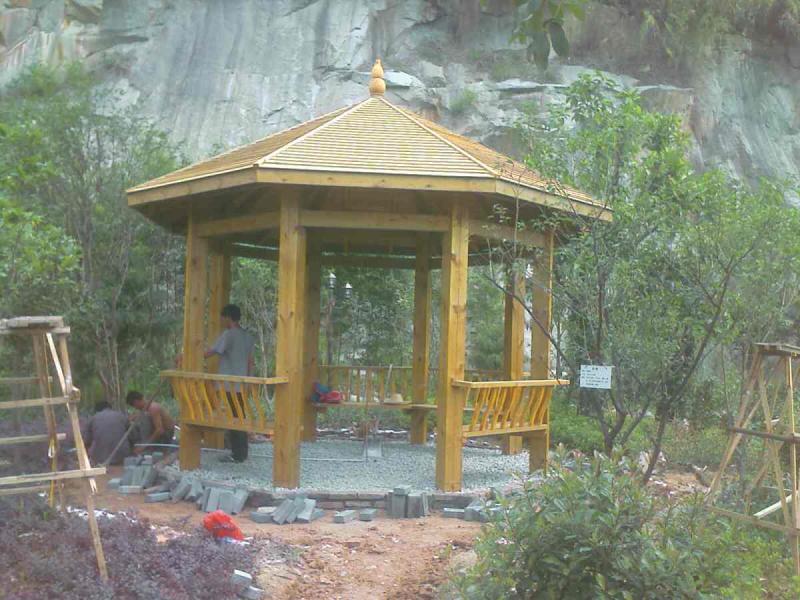 防腐木凉亭二零零五二七9503 帖子ID:1392-木图网-木结构之家 www.woodpic.cn