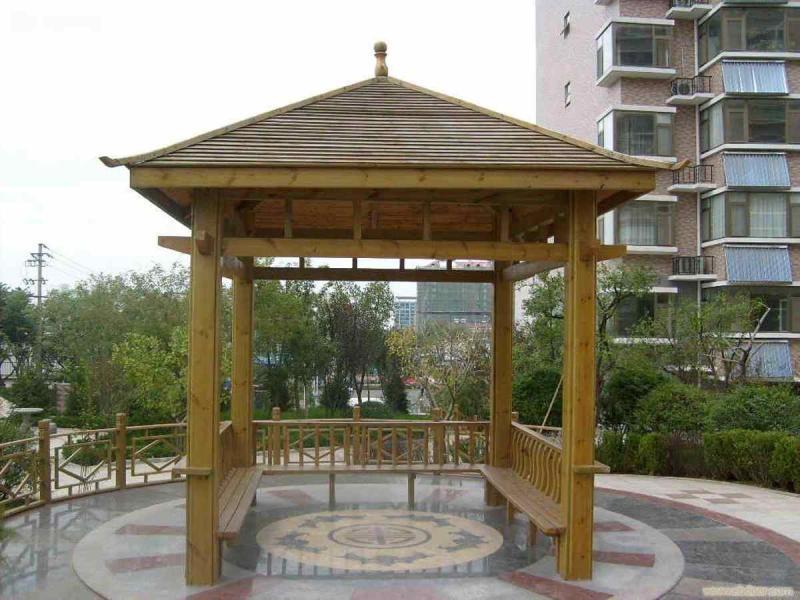 防腐木凉亭二零零五二七2936 帖子ID:1392-木图网-木结构之家 www.woodpic.cn