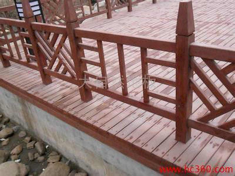 防腐木栏杆欣赏十六1310 帖子ID:1729-木图网-木结构之家 www.woodpic.cn