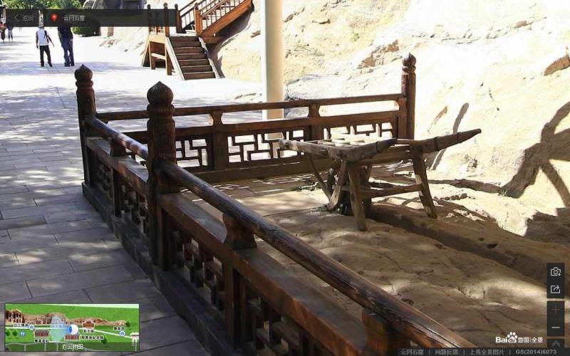 山西省大同市云冈区云冈石窟防护特色木栏杆8905 帖子ID:1776-木图网-木结构之家 www.woodpic.cn